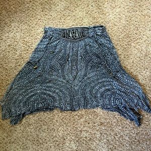 Handkerchief Festival Boho Hippie Beaded Skirt